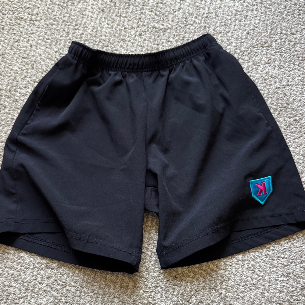 Kids Black Athletic Shorts
